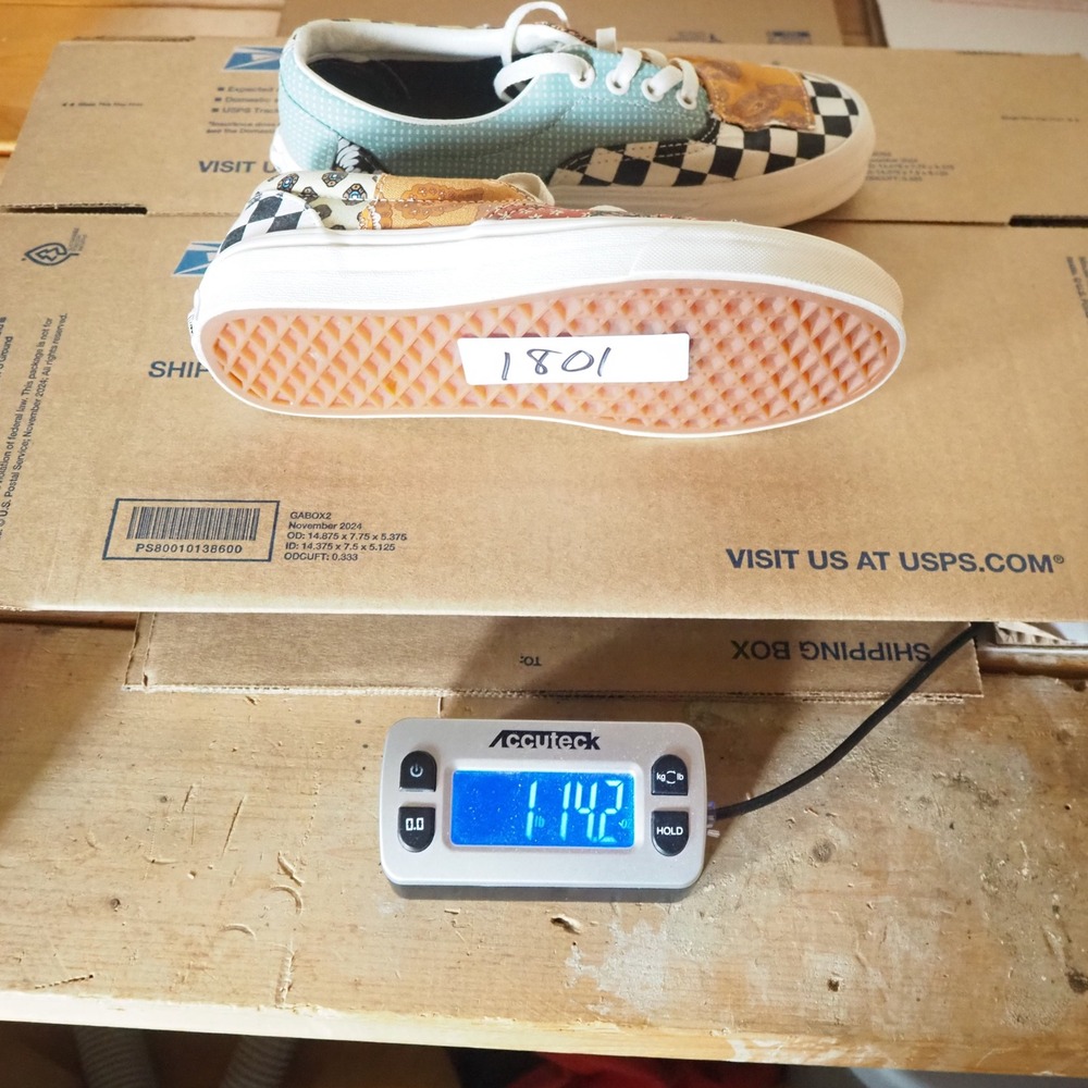 Vans Era Tiger Patchwork Women 6.5 Low Top Multi Color Mixed Print Skate Shoes - Picture 12 of 12